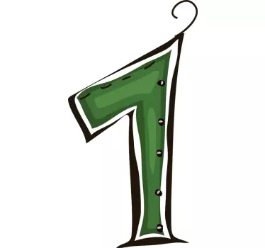 Number 1 Sticker - TenStickers