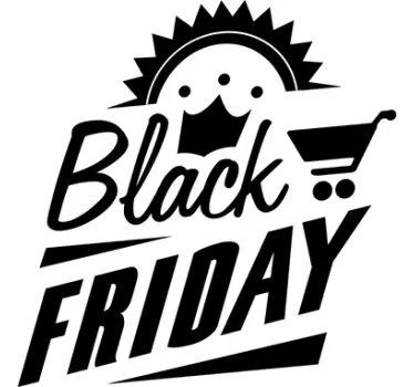 Vintage Black Friday Window Sticker - TenStickers