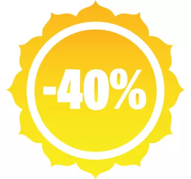 summer sun discount sale stickers - TenStickers