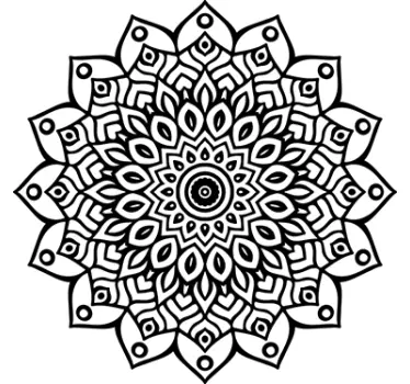 Mandala Wall Sticker - TenStickers