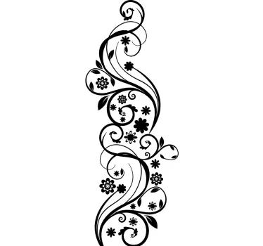 Abstract Ivy Wall Sticker - TenStickers