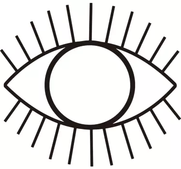 Abstract Eye Living Room Wall Decor - TenStickers