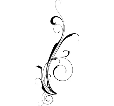 Abstract Filigree Sticker - TenStickers