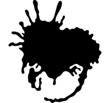 Abstract Stain Sticker - TenStickers