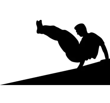 Acrobatic Parkour Sticker - TenStickers