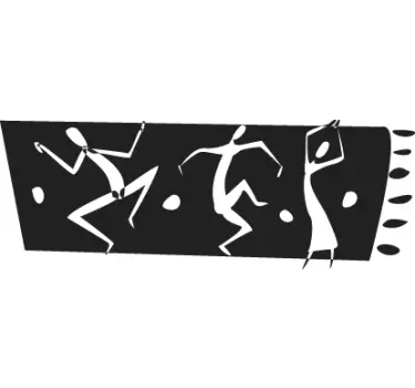 African Dance Border Wall Sticker - TenStickers