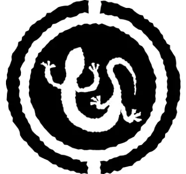 African Gecko Wall Art Sticker - TenStickers