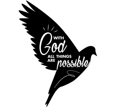 All Things are Possible wall decor - TenStickers