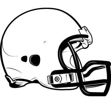 American Football Helmet Wall Sticker - TenStickers