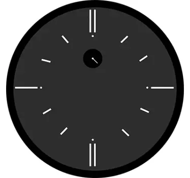 Analog Clock Sticker - TenStickers