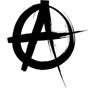 Anarchy Circle A Wall Sticker - TenStickers