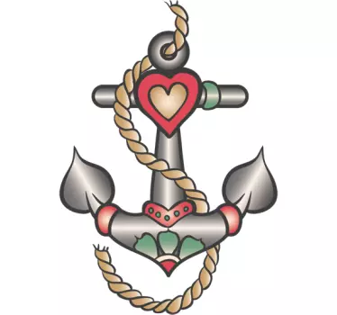 Anchor Tattoo Wall Sticker - TenStickers