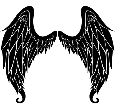 Angel Wings Wall Art Sticker - TenStickers