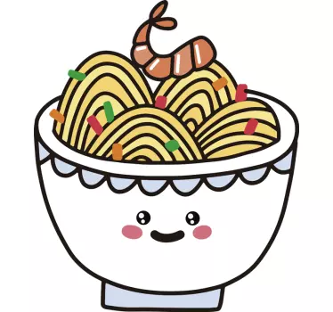 Anime Ramen Wall Sticker - TenStickers
