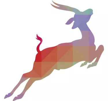 Antelope Silhouette Wall Sticker - TenStickers