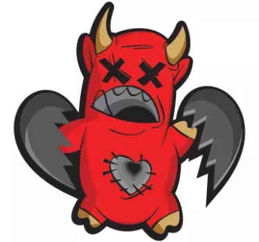 Baby Devil Sticker - TenStickers