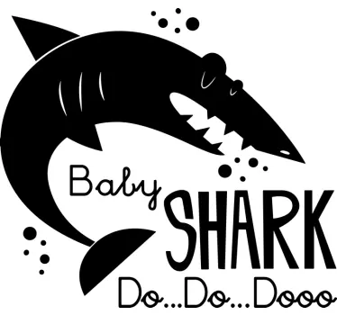 Baby Shark Do do do Song Wall Sticker - TenStickers