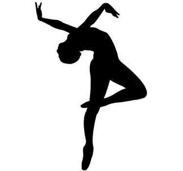 Ballerina Figure Sticker - TenStickers