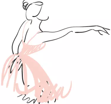 Ballerina Wall sticker - TenStickers