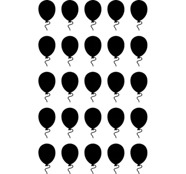 Balloon Collection Wall Stickers - TenStickers