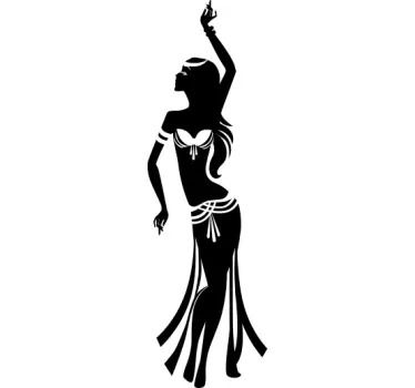 Belly Dancer Wall Sticker - TenStickers