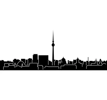 Berlin Skyline Sticker - TenStickers