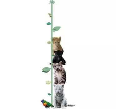 Big Cat Height Chart - TenStickers