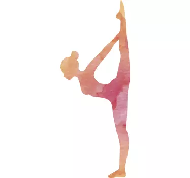 Bikram yoga wall decal - TenStickers