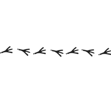 Bird Feet Wall Border Sticker - TenStickers