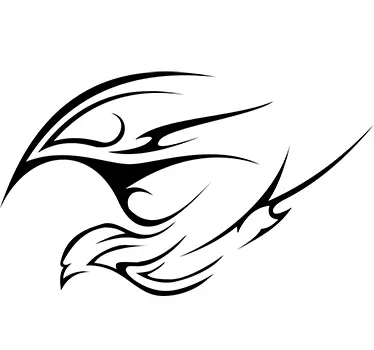 Bird Strokes Sticker - TenStickers