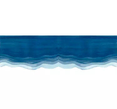 Blue stripes furniture decal - TenStickers