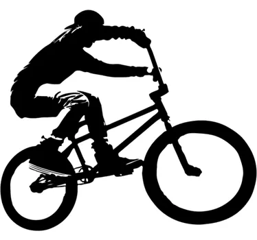 BMX Biker Wall Sticker - TenStickers