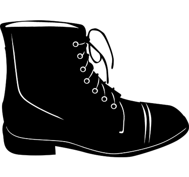 Boot Blackboard Sticker - TenStickers