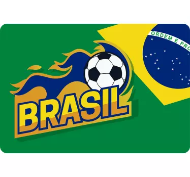 Brazil Soccer Emblem laptop skin - TenStickers