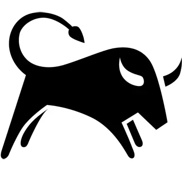 Bull Silhouette Wall Sticker - TenStickers