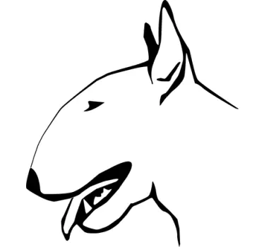Bull Terrier Wall Decal - TenStickers