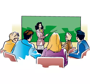 Business Presentation Scene object sticker - TenStickers