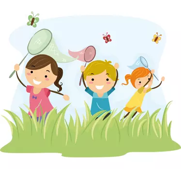 Butterfly Kids Wall Sticker - TenStickers