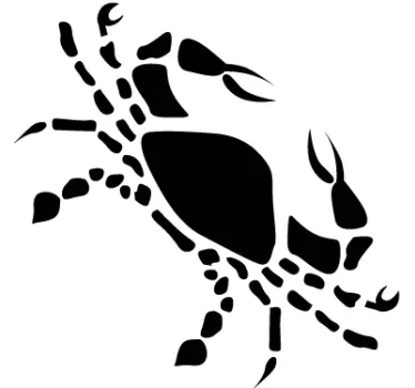 Cancer Star Sign Wall Sticker - TenStickers
