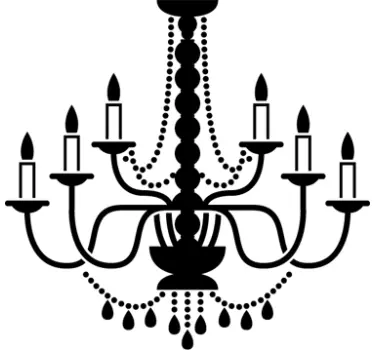 Candle Lamp Decorative Sticker - TenStickers
