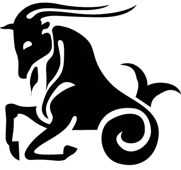 Capricorn Star Sign Wall Sticker - TenStickers