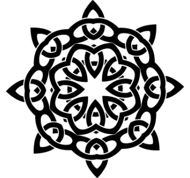 Celtic Symbol Geometry Wall Sticker - TenStickers