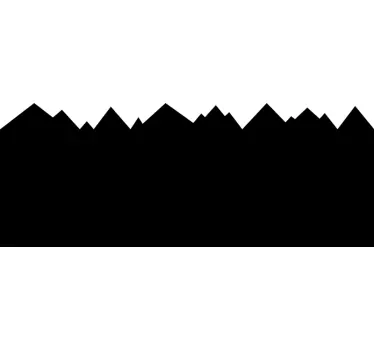 chalkboard mountain shape blackboard sticker - TenStickers