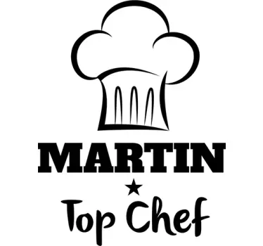 Chefs Hat Kitchen Wall Sticker - TenStickers