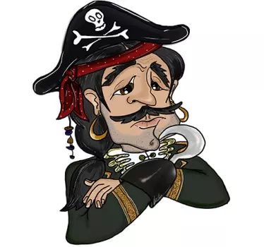 Children's Pirate Sticker - TenStickers