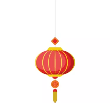 Chinese lantern oriental wall decor - TenStickers
