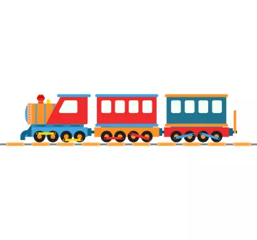 Choo-choo Train Wall Hanger Sticker - TenStickers