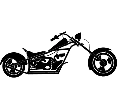 Chopper Bike Decorative Decal - TenStickers