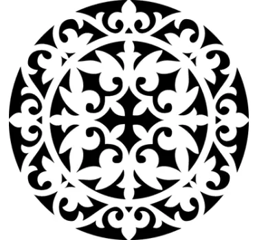 Christian Round Rosette Wall Sticker - TenStickers