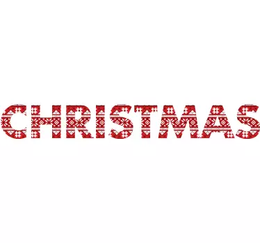 Christmas Text Sticker - TenStickers